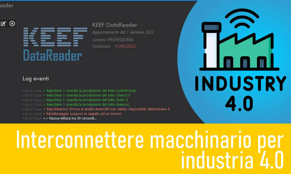 Keef - Interconnettere macchinario per industria 4