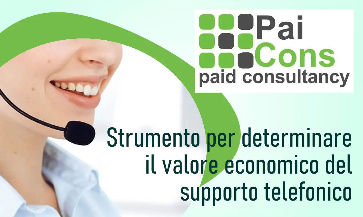 PaiCons - Strumento per determinare il valore economico del supporto telefonico